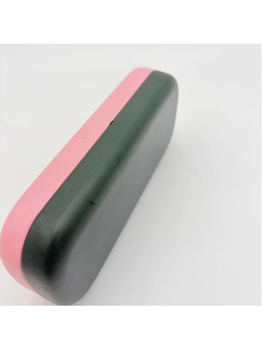 KATE SPADE HARD LARGE PINK GREEN CLAMSHELL CASE EYEGLASSES